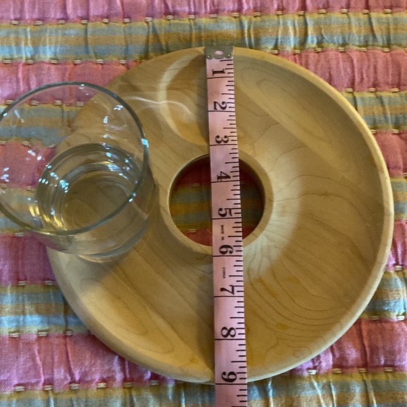 Uncommon Goods Cookies and Milk Wooden Platter With Milk Glass in Center - Picture 10 of 16